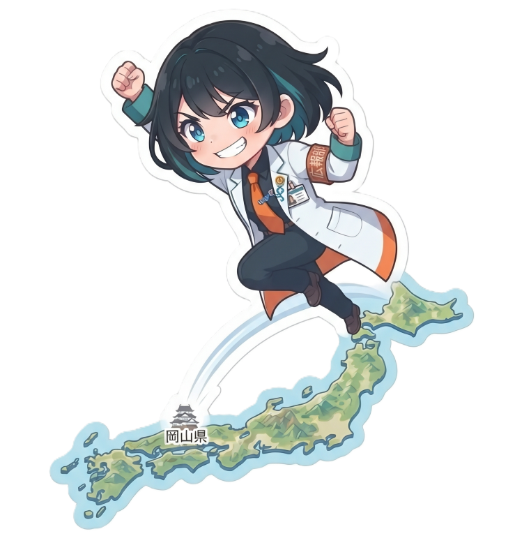サポートを紹介するキャラクター